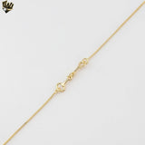 (1-6275) Gold Laminate - Horse Stirrup Necklace - BGF