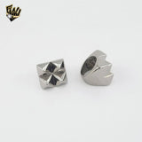 (4-0078) Acero inoxidable - Anillo para hombre con circonitas talladas.