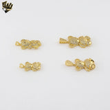 (1-2242) Laminado Oro - Colgantes Osito - BGO