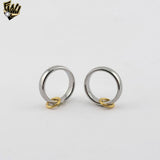 (4-0002) Stainless Steel - Two Tones Band Ring.