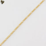 (1-1943) Laminado de oro - Cadena de eslabones Figaro de 2 mm - BGF