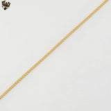 (1-1770) Laminado de oro - Cadena de eslabones curvos de 2,3 mm - BGF