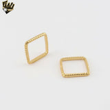 (1-3008-1) Gold Laminate - Square Carved Ring - BGF