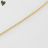 (1-1523-2) Laminado de oro - Cadena de eslabones de bolas de 2,3 mm - BGF