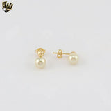 (1-1032-2) Pendientes colgantes de oro laminado - BGO