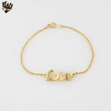 (4-4256) Acero inoxidable - Brazalete con placa de eslabones curvos de 10 mm - 8,5"