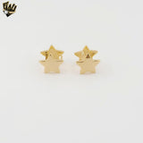 (1-2692-4) Gold Laminate - Double Star Hoops - BGF