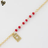 (1-0558-1) Gold Laminate - 3mm Rolo Canada Bracelet - 7" - BGF