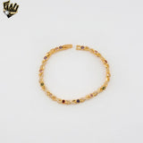 (1-60089) Laminado de oro - Brazalete de circonitas de 5 mm - BGO