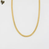 (1-1619) Laminado de oro - Cadena de eslabones en espiga de 4 mm - BGF