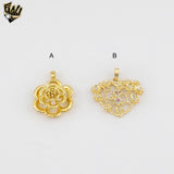 (1-2328-2) Gold Laminate Chunky Pendants - BGF