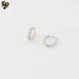 (2-4054) Plata de Ley 925 - Aros Circonitas. 