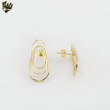 (1-1221-1) Gold Laminate - Layering Stud Earrings - BGF