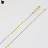 (1-1534) Laminado de oro - Cadena de eslabones de serpiente de 1 mm - BGF
