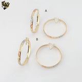 (1-2784-1) Laminado Dorado - Aros Tres Tonos - BGO