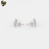 (2-3111) Pendientes de plata de ley 925 con circonitas. 