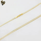 (2-66102) 925 Sterling Silver - 4.4mm Two Tones Herringbone Necklace