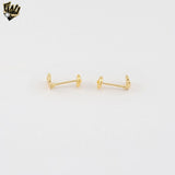 (1-1149-2) Gold Laminate - Mini Shell Stud Earrings - BGF
