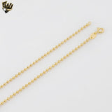 (1-1523-2) Laminado de oro - Cadena de eslabones de bolas de 2,3 mm - BGF