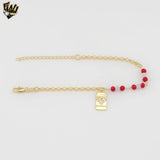 (1-0558-1) Gold Laminate - 3mm Rolo Canada Bracelet - 7" - BGF