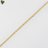 (1-1791) Gold Laminate - 2.5mm Flat Link Chain - BGF