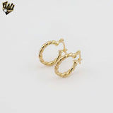 (1-2526-5) Gold Laminate -Twisted Hoops- BGF