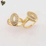 (1-3095-1) Laminado de Oro - Anillo Zircon - BGO