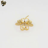 (1-3196) Gold Laminate - Adjustable Double Dragonfly Ring - BGO