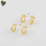 (1-2548-1) Gold Laminate - Cross Hoops - BGO