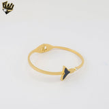 (MBRA-24-Y) Stainless Steel - Tail Bangle.