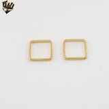 (1-3008-1) Gold Laminate - Square Carved Ring - BGF