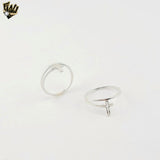 (2-5002) 925 Sterling Silver - Cross Ring.