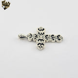 (2-1069) Plata de ley 925 - Colgantes de cruz lisa.