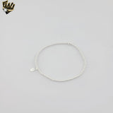 (2-0438) 925 Sterling Silver - 2mm Elastic Balls Bracelet.