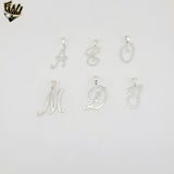 (2-2124-1) 925 Sterling Silver - Letters Pendants.