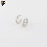 (2-4054) Plata de Ley 925 - Aros Circonitas. 