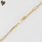 (1-1657) Gold Laminate - 3mm Mixed Links Chain - BGF