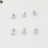 (2-6379) 925 Sterling Silver - Mini Zircon Heart Set.