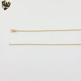 (1-1662) Gold Laminate - 1mm Alternative Box Link Chain - BGO