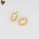 (1-2608-2) Gold Laminate Hoops - BGO
