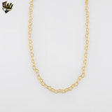 (1-1518-1) Laminado de oro - Cadena de eslabones de corazón de 6 mm - BGF