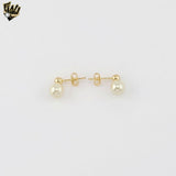 (1-1032-2) Pendientes colgantes de oro laminado - BGO