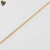 (1-1514) Gold Laminate - 1.3mm Square Snake Link Chain - BGF
