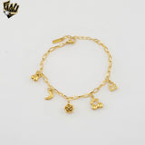 (4-4001) Acero inoxidable - Brazalete Orula de 7,5 mm - 8"