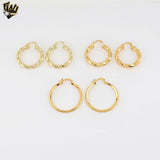 (1-2700) Gold Laminate Hoops - BGO