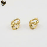 (4-0027-1) Stainless Steel - Wave Statement Ring.