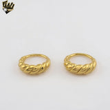 (4-0010-1) Stainless Steel - Twisted Dome Band Ring.