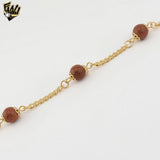 (1-0759-1) Gold Laminate - Aventurine Beads Bracelet - BGF