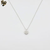 (2-66123) Plata de ley 925 - Collar de herradura de 1,5 mm - 16"