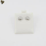 (2-3090) Plata de Ley 925 - Pendientes Largos Circonitas. 